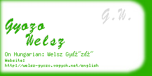 gyozo welsz business card